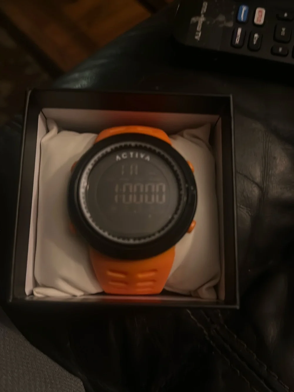 Invicta Orange Silicone Digital Sports Watch with Teal Display